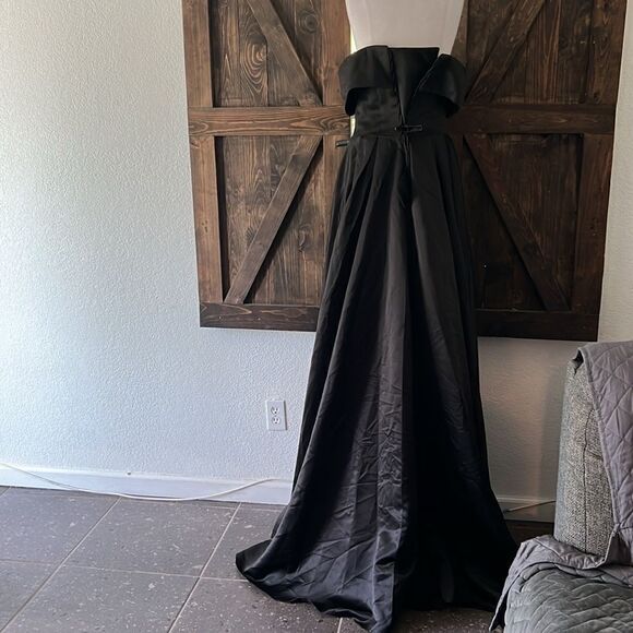 New Prom Off The Shoulder Slit Ball Gown Long Formal Evening Wedding Dress - Picture 8 of 16